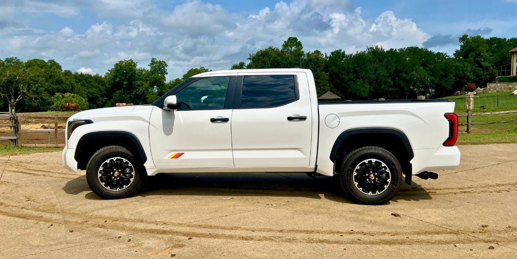 2025 Toyota Tundra TRD Rally in Ice Cap. Credit: CarPro.